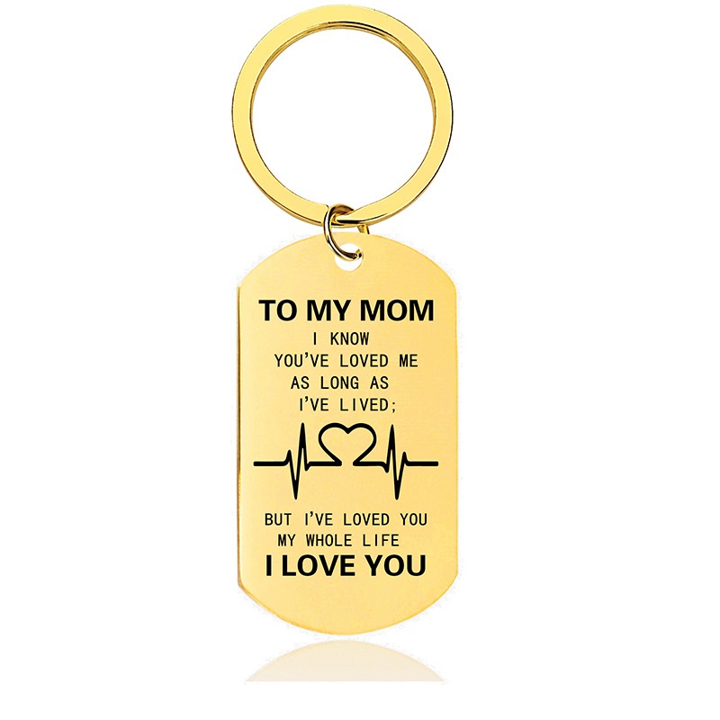 Mother's Day Father's Day Thanksgiving Christmas Gift Metal Key Chain