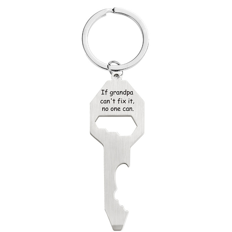 Multi-function bottle opener Screwdriver screwdriver Wrench Father's Day Christmas Gift key chain