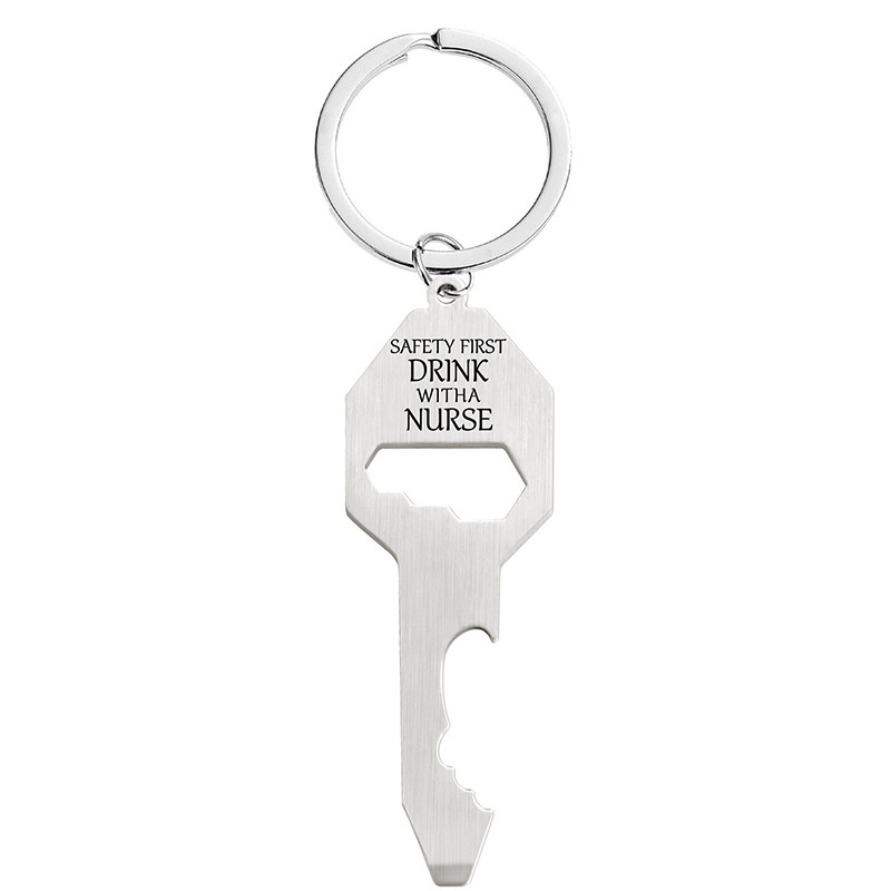 Multi-function bottle opener Screwdriver screwdriver Wrench Father's Day Christmas Gift key chain