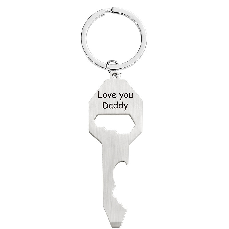 Multi-function bottle opener Screwdriver screwdriver Wrench Father's Day Christmas Gift key chain