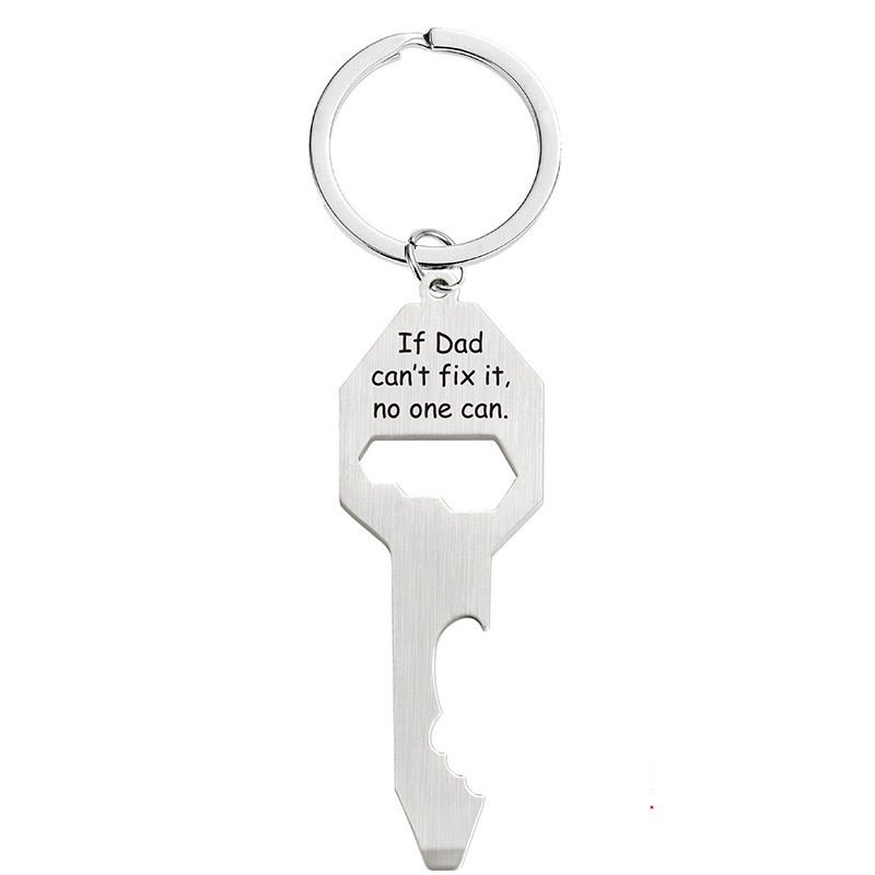 Multi-function bottle opener Screwdriver screwdriver Wrench Father's Day Christmas Gift key chain