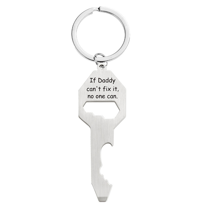 Multi-function bottle opener Screwdriver screwdriver Wrench Father's Day Christmas Gift key chain