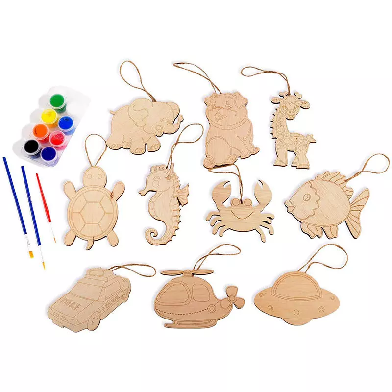 Wood Ornaments $1.5