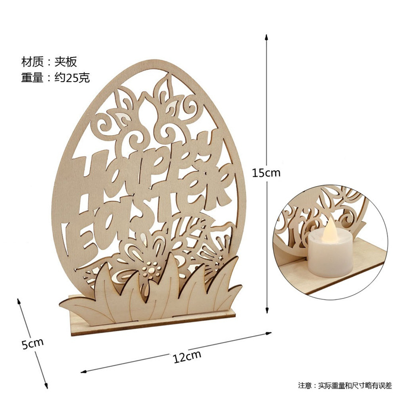 Wooden Easter ornaments$1.19