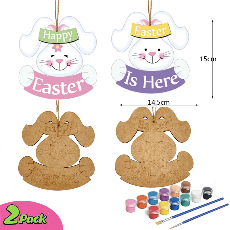 Wooden Easter ornaments$2.6